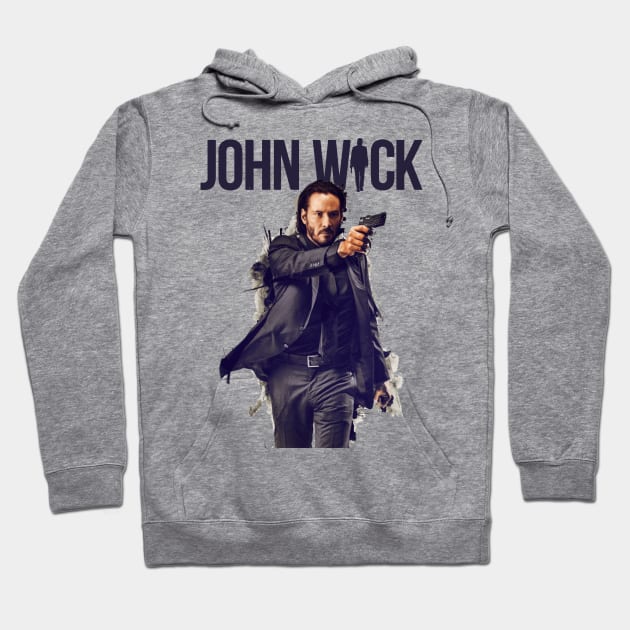 John Wick - Actor Film Hoodie by Diamond Creative